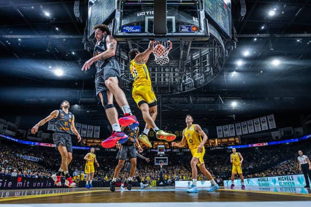 Basketball Berlin 18.09.2026 Saison 2026 2027 EasyCredit BBL 1. Bundesliga Männer, Herren Alba Berlin - NINERS Chemnitz Brandon Angel (Alba Berlin, No.21)