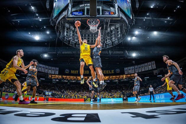 Basketball Berlin 18.09.2026 Saison 2026 2027 EasyCredit BBL 1. Bundesliga Männer, Herren Alba Berlin - NINERS Chemnitz Brandon Angel (Alba Berlin, No.21)