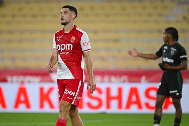 FOOTBALL : AS Monaco VS RC Lens - Ligue 1 McDonald s - 18 09 2026 Matthis Abline (ASM) - Ligue 1 McDonald™s match between AS Monaco and Racing Club de Lens on September 18, 2026 at the Louis II Stadium in Monaco. MonacoMonaco  Copyright: xWilliamxCannarellax