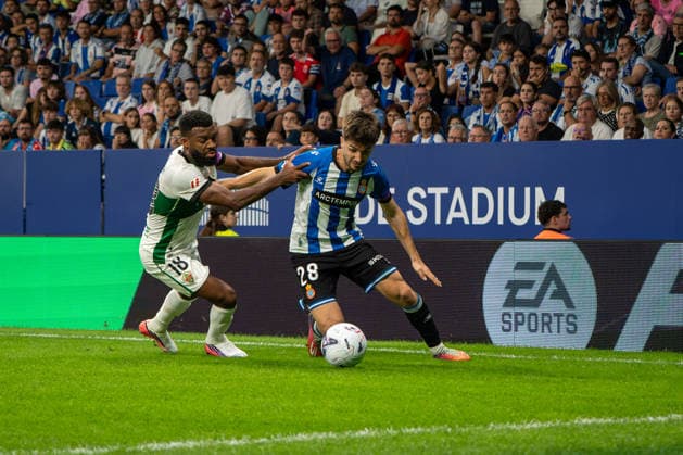 RCD Espanyol v Elche CF, Stage Front Stadium, CornellÃ de Llobregat, September 18, 2026, Spain - Matchday 7 - LaLiga EA Sports javi hernandez of RCD Espanyol during the LaLiga EA Sports matchday 7 fixture between RCD Espanyol and Elche CF at Stage Front Stadium on September 18, 2026, in CornellÃ de Llobregat, Spain., Credit: 2026 Ãvan Sanchez Jimenez Ivan Sanchez Avalon  Copyright: x x2026xÃvanxSanchezxJimenezx xIvanxSanchezx xAvalonx 1136178530