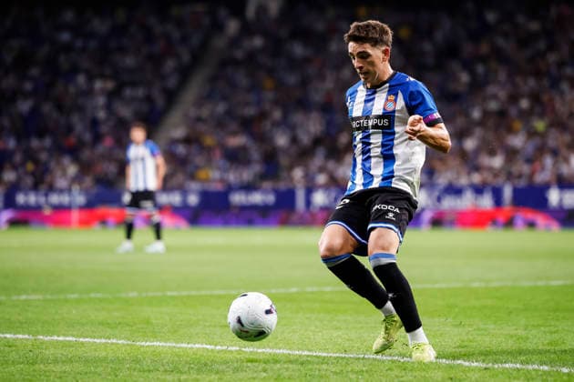 September 18, 2026, Cornella, Barcelona, SPAIN: Alex Calatrava of RCD Espanyol in action during the Spanish league, LaLiga EA Sports, football match played between RCD Espanyol and Elche CF at RCDE Stadium on September 18, 2026 in Cornella, Spain. RCD Espanyol V Elche CF - LaLiga EA Sports  - ZUMAa181 20260918_zaa_a181_176 Copyright: xJavierxBorregox
