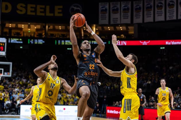 18.09.2026, GER, BBL (easyCredi Basketball Bundesliga Berlin, ALBA Berlin - Niners Chemnitz Nighael Ceaser (Niners Chemnitz, 22) Berlin Uber Arena Berlin Deutschland