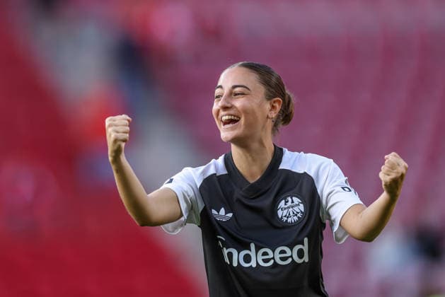 GER, Mainz, FSV Mainz 05 vs Eintracht Frankfurt, Google Pixel Frauen Bundesliga, Fussball, DFB, Spielzeit 2026 2027, MEWA Arena, 5. Spieltag im Bild: Ainhoa Alguacil (Eintracht Frankfurt Frauen 26) DFB DFL REGULATIONS PROHIBIT ANY USE OF PHOTOGRAPHS AS IMAGE SEQUENCES AND OR QUASI-VIDEO, 18.09.2026 Copyright: HMBxMedia HendrikxHamelau
