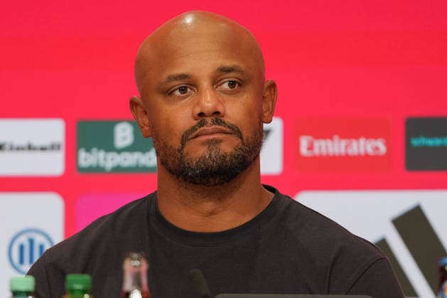 Deutschland: Fußball 1. Bundesliga 2026 2027, 4. Spieltag - FC Bayern München vs 1. FC Union Berlin - Allianz Arena (München): Pressekonferenz, Medien mit Vincent Kompany (Cheftrainer FCB) Copyright: xTobiasxWentzellx
