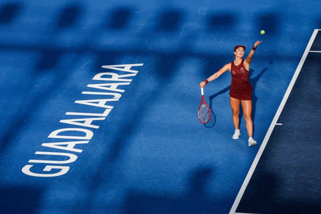WTA, Tennis Damen GUADALAJARA OPEN 2026 WTA GUADALAJARA OPEN 2026 CRISTINA BUCSA VS IVA JOVIC 18092026 GUADALAJARA, JALISCO. Action photo of Iva Jovic of the United States, , during a semifinal match of the WTA Guadalajara Open 2026, held at the Centro Panamericano de Tenis of Guadalajara, Jalisco, Mexico. Foto de accion de Iva Jovic de Estados Unidos, durante juego semifinal del WTA Guadalajara Open 2026 celebrado en el Centro Panamericano de Tenis de Guadalajara, Jalisco, Mexico GUADALAJARA JALISCO MEXICO Copyright: xIMAGENSHOPxAGENCIAxFOTOGRAFICAx