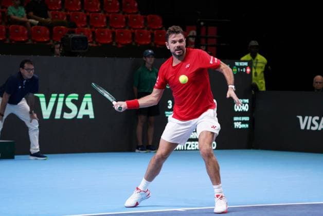 RECORD DATE NOT STATED Match between Gustavo Heide and Stan Wawrinka, valid for the Davis Cup, Brazil vs Switzerland 2026. Rio de Janeiro (RJ), 09 18 2026 - Sports Davis Cup Tennis RJ - Player Stan Wawrinka during the Davis Cup, held at the Farmasi Arena, in the city of Rio de Janeiro on Friday, September 18, 2026.(Foto: Leonardo Antonio Thenews2 imago images) SPO  Copyright: xLeonardoxAntoniox