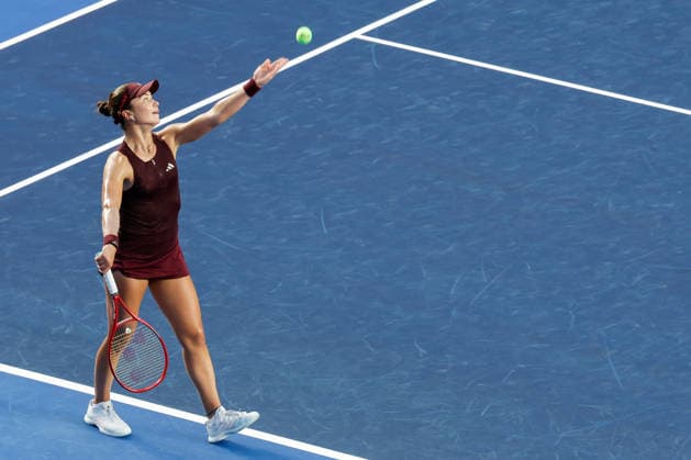WTA, Tennis Damen GUADALAJARA OPEN 2026 WTA GUADALAJARA OPEN 2026 CRISTINA BUCSA VS IVA JOVIC 18092026 GUADALAJARA, JALISCO. Action photo of Iva Jovic of the United States, , during a semifinal match of the WTA Guadalajara Open 2026, held at the Centro Panamericano de Tenis of Guadalajara, Jalisco, Mexico. Foto de accion de Iva Jovic de Estados Unidos, durante juego semifinal del WTA Guadalajara Open 2026 celebrado en el Centro Panamericano de Tenis de Guadalajara, Jalisco, Mexico GUADALAJARA JALISCO MEXICO Copyright: xIMAGENSHOPxAGENCIAxFOTOGRAFICAx