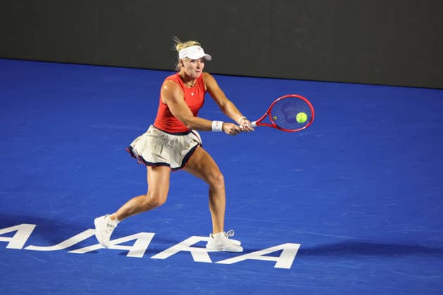 WTA, Tennis Damen GUADALAJARA OPEN 2026 WTA GUADALAJARA OPEN 2026 LIUDMILA SAMSONOVA VS PEYTON STEARNS 18092026 GUADALAJARA, JALISCO. Action photo of Peyton Stearns of the United States, during a semifinal match of the WTA Guadalajara Open 2026, held at the Centro Panamericano de Tenis of Guadalajara, Jalisco, Mexico. Foto de accion de Peyton Stearns de Estados Unidos, durante juego semifinal del WTA Guadalajara Open 2026 celebrado en el Centro Panamericano de Tenis de Guadalajara, Jalisco, Mexico GUADALAJARA JALISCO MEXICO Copyright: xIMAGENSHOPxAGENCIAxFOTOGRAFICAx