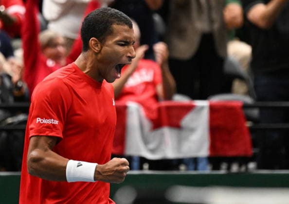 September 18, 2026, Quebec, Pq, Canada: Le Quo bo cois Fo lix Auger-Aliassime ro agit aproÂ¨s avoir remporto la premioÂ¨re manche face o Quentin Halys lors d un match du deuxioÂ¨me tour des qualifications de la Coupe Davis au Centre Vido otron de Quo bec, le vendredi 18 septembre 2026. LA PRESSE CANADIENNE Canada News - September 18, 2026  - ZUMAc35_ 20260918_zaf_c35_139 Copyright: xJacquesxBoissinotx