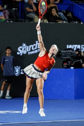 WTA, Tennis Damen GUADALAJARA OPEN 2026 WTA GUADALAJARA OPEN 2026 LIUDMILA SAMSONOVA VS PEYTON STEARNS 18092026 GUADALAJARA, JALISCO. Action photo of Peyton Stearns of the United States, during a semifinal match of the WTA Guadalajara Open 2026, held at the Centro Panamericano de Tenis of Guadalajara, Jalisco, Mexico. Foto de accion de Peyton Stearns de Estados Unidos, durante juego semifinal del WTA Guadalajara Open 2026 celebrado en el Centro Panamericano de Tenis de Guadalajara, Jalisco, Mexico GUADALAJARA JALISCO MEXICO Copyright: xIMAGENSHOPxAGENCIAxFOTOGRAFICAx