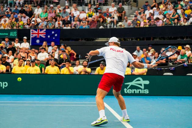 Tennis Davis Cup Australia vs Poland Pat Rafter Arena 19 September 2026 Brisbane Tennyson Queensland Australia Copyright: xMichaelxGlassx Davis Cup - Australia vs Poland Match 1 -37