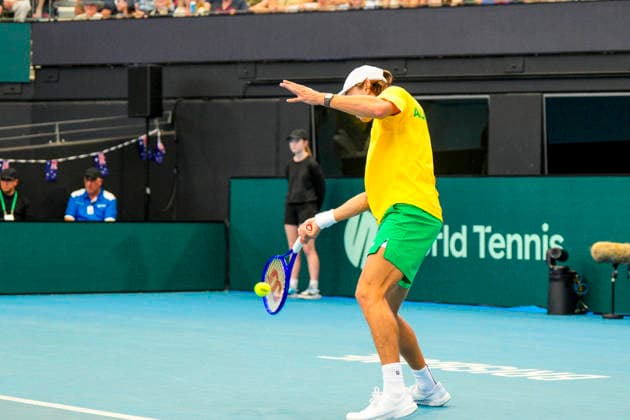 Tennis Davis Cup Australia vs Poland Pat Rafter Arena 19 September 2026 Brisbane Tennyson Queensland Australia Copyright: xMichaelxGlassx Davis Cup - Australia vs Poland Match 1 -6