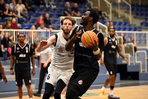 Nat Diallo ETB Miners Rheinstars Köln 18.09.2026 Nat Diallo (Rheinstars Köln), Testspiel ETB Miners gegen Rheinstars Köln. Endstand 86:78 in der Sporthalle am Hallo am 18.09.2026 vor 250 Zuschauern.