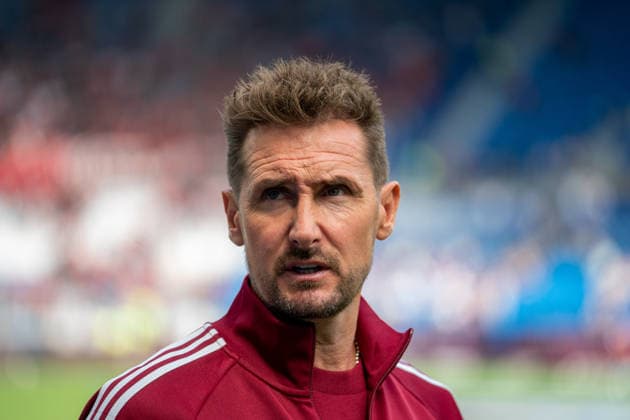 19.09.2026, xdaymx, Fussball 2.Bundesliga, Karlsruher SC - 1.FC Nürnberg Miroslav Klose (1.FC Nürnberg) vor dem Auswärtsspiel in Karlsruhe beim Interview mit Sky (DFL DFB REGULATIONS PROHIBIT ANY USE OF PHOTOGRAPHS as IMAGE SEQUENCES and or QUASI-VIDEO) Karlsruhe