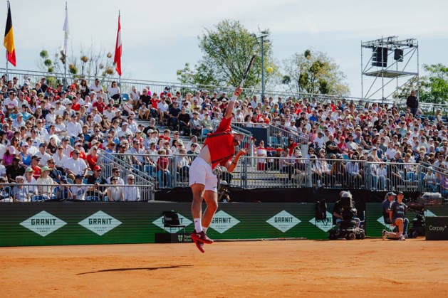 TENNIS - Davis Cup, AUT vs BEL VIENNA,AUSTRIA,19.SEP.26 - TENNIS - ITF Davis Cup, qualification round 2, Austria vs Belgium. Image shows Neil Oberleitner (AUT).  GEPAxpictures xAlexanderxSolc