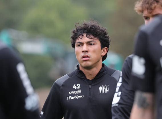 Jonathan Gomez (VfL Osnabrueck) Fussball, Herren, Saison 2026 2027, 2.BL, Holstein Stadion, Holstein Kiel gegen VfL Osnabrueck DFL REGULATIONS PROHIBIT ANY USE OF PHOTOGRAPHS AS IMAGE SEQUENCES AND OR QUASI-VIDEO.