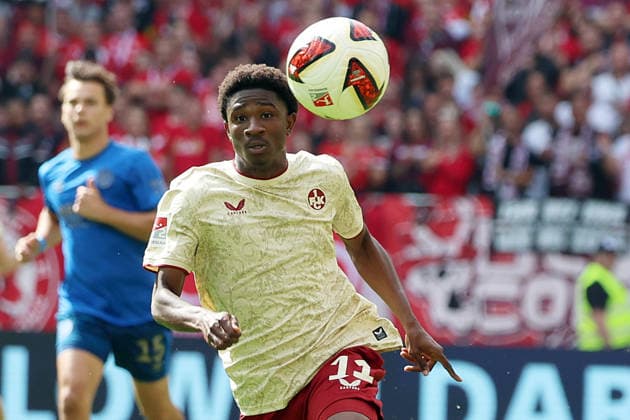 19.09.2026, xrekx, Fussball 2.Bundesliga, 1.FC Kaiserslautern - Eintracht Braunschweig v.l. Ibrahim Kanate (1.FC Kaiserslautern) (DFL DFB REGULATIONS PROHIBIT ANY USE OF PHOTOGRAPHS as IMAGE SEQUENCES and or QUASI-VIDEO) Kaiserslautern