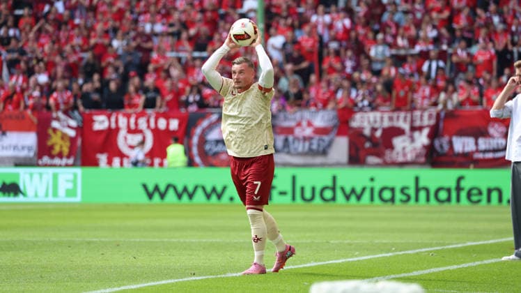 19.09.2026, xrekx, Fussball 2.Bundesliga, 1.FC Kaiserslautern - Eintracht Braunschweig v.l. Marlon Ritter (1.FC Kaiserslautern) (DFL DFB REGULATIONS PROHIBIT ANY USE OF PHOTOGRAPHS as IMAGE SEQUENCES and or QUASI-VIDEO) Kaiserslautern