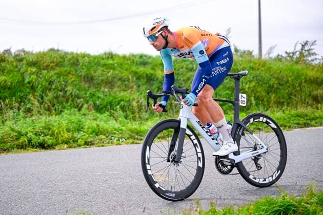 Flandrien 0.0 classic 2026 Cycling Race HAACHT, BELGIUM - SEPTEMBER 19 : Vernon Ethan (GBR) of NSN Cycling Team in action during the 28th edition of Flandrien 0.0 classic an UCI ProSeries 1.Pro one day cycling road race for Men Elite of 199.4 km with start in Brakel and finish in Haacht on September 19, 2026 in Haacht, Belgium, 19 09 2026 ( Motordriver Stephan Boone - Haacht Belgium  Copyright: xTomasxSiskx