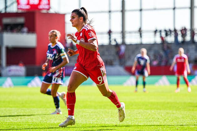 19.09.2026, München, Deutschland. Google Pixel Frauen-Bundesliga: FC Bayern München Frauen gegen 1. FC Köln Frauen am FC Bayern Campus. Jovana Damnjanovic (FC Bayern Frauen)