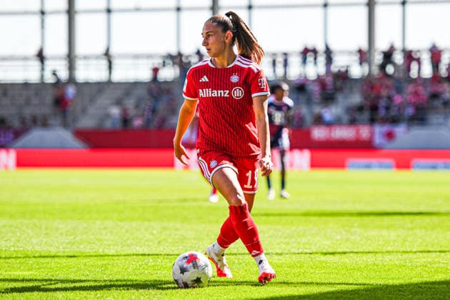 19.09.2026, München, Deutschland. Google Pixel Frauen-Bundesliga: FC Bayern München Frauen gegen 1. FC Köln Frauen am FC Bayern Campus. Katharina Naschenweng (FC Bayern Frauen)