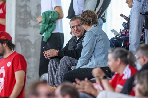 GER, München, FC Bayern München vs FC Köln, Google Pixel Frauen Bundesliga, Fussball, DFB, Spielzeit 2026 2027, FC Bayern Campus, 5. Spieltag im Bild: Max Eberl (FC Bayern München) als Zuschauer beim Spiel der Frauen AUF DER tRIBÜNE DFB DFL REGULATIONS PROHIBIT ANY USE OF PHOTOGRAPHS AS IMAGE SEQUENCES AND OR QUASI-VIDEO, 19.09.2026 Copyright: HMBxMedia HendrikxHamelau
