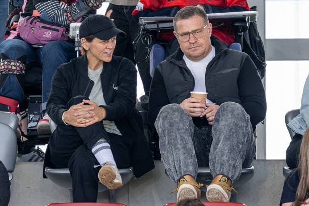 Bianca Rech (Direktorin Frauenfussball, FC Bayern Muenchen Frauen) und Max Eberl (Sportvorstand, FC Bayern Muenchen) auf der Tribuene GER, FC Bayern Muenchen Frauen vs. 1. FC Koeln, Fussball, Google Pixel Frauen-Bundesliga, 5. Spieltag, Saison 2026 2027, 19.09.2026 (DFL DFB REGULATIONS PROHIBIT ANY USE OF PHOTOGRAPHS as IMAGE SEQUENCES and or QUASI-VIDEO). Foto: HMB Media Heike Feiner Copyright: HMBxMedia HeikexFeiner