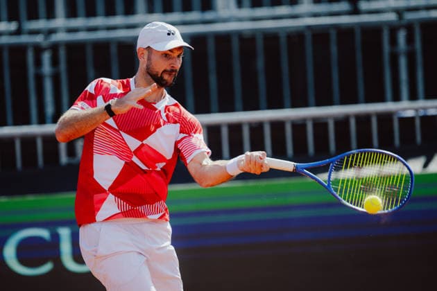 TENNIS - Davis Cup, AUT vs BEL VIENNA,AUSTRIA,19.SEP.26 - TENNIS - ITF Davis Cup, qualification round 2, Austria vs Belgium. Image shows Jurij Rodionov (AUT).  GEPAxpictures xAlexanderxSolc