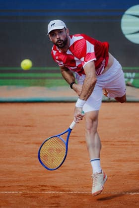 TENNIS - Davis Cup, AUT vs BEL VIENNA,AUSTRIA,19.SEP.26 - TENNIS - ITF Davis Cup, qualification round 2, Austria vs Belgium. Image shows Jurij Rodionov (AUT).  GEPAxpictures xAlexanderxSolc