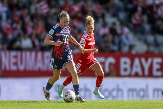 GER, München, FC Bayern München vs FC Köln, Google Pixel Frauen Bundesliga, Fussball, DFB, Spielzeit 2026 2027, FC Bayern Campus, 5. Spieltag im Bild: Sophie Nachtigall (FC Köln Frauen 30) DFB DFL REGULATIONS PROHIBIT ANY USE OF PHOTOGRAPHS AS IMAGE SEQUENCES AND OR QUASI-VIDEO, 19.09.2026 Copyright: HMBxMedia HendrikxHamelau