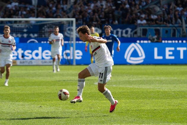 19.09.2026, xjyhynx, Fussball 2.Bundesliga, Karlsruher SC - 1.FC Nürnberg, v.l. William Boving (11, 1. FC Nürnberg) (DFL DFB REGULATIONS PROHIBIT ANY USE OF PHOTOGRAPHS as IMAGE SEQUENCES and or QUASI-VIDEO) Karlsruhe