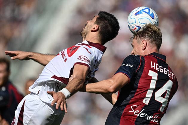 Db Bologna 19 09 2026 - campionato di calcio serie A Bologna-Torino foto Daniele Buffa Image nella foto: Torbjorn Heggem-Giovanni Simeone 