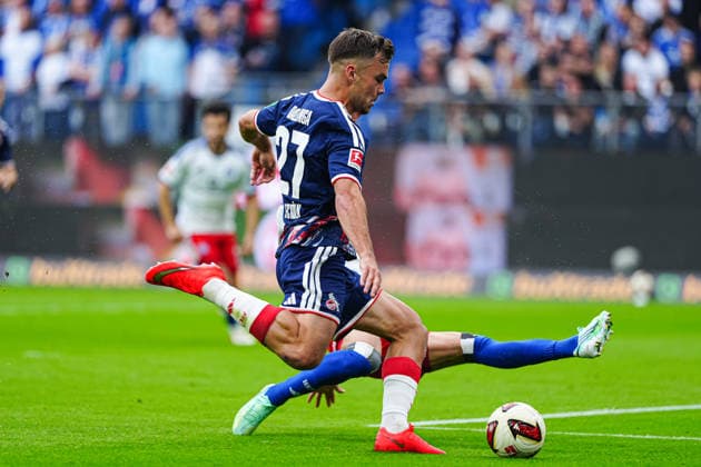 Sport Bilder des Tages Torschuss Torchance Thijs Dallinga (1. FC Köln, 27) GER, Hamburger SV vs. 1. FC Köln, Fußball, 1. Bundesliga, Spieltag 04, Saison 2026 2027, 19.09.2026 DFL REGULATIONS PROHIBIT ANY USE OF PHOTOGRAPHS AS IMAGE SEQUENCES AND OR QUASI-VIDEO GER, Hamburger SV vs. 1. FC Köln, Fußball, 1. Bundesliga, Spieltag 04, Saison 2026 2027, 19.09.2026 Hamburg Copyright: xEibner-Pressefoto MarcelxvonxFehrnx EP_MFN