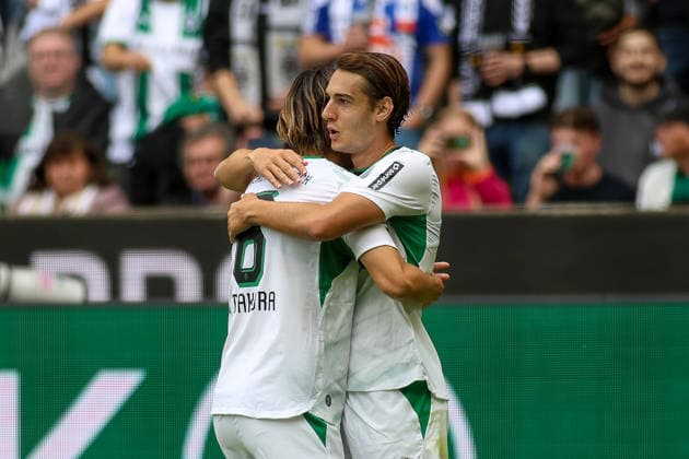 19.09.2026, GER, Fussball, Herren, Bundesliga , 1. Bundesliga, Saison 2026 2027, VfL Borussia Mönchengladbach - FSV Mainz 05 Florian Neuhaus (BMG) Torjubel, jubelt nach seinem Treffer zum 1:0 Copyright: xSvenxHanischx