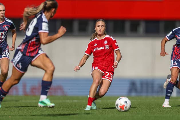 GER, München, FC Bayern München vs FC Köln, Google Pixel Frauen Bundesliga, Fussball, DFB, Spielzeit 2026 2027, FC Bayern Campus, 5. Spieltag im Bild: Sophie Proost (FC Bayern München Frauen 23) DFB DFL REGULATIONS PROHIBIT ANY USE OF PHOTOGRAPHS AS IMAGE SEQUENCES AND OR QUASI-VIDEO, 19.09.2026 Copyright: HMBxMedia HendrikxHamelau