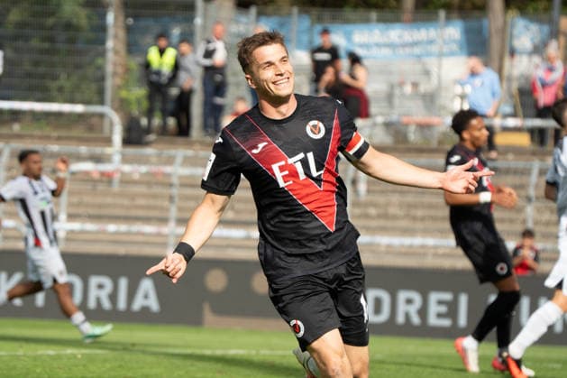 Deutschland: Fussball, 3. Liga, 2026 27, 7. Spieltag, 19.09.2026: FC Viktoria Köln vs. FC Ingolstadt 04: Sportpark Höhenberg (Köln): David Otto (FC Viktoria Köln, 10) jubelt über das Tor mit seinem Torjubel Köln Deutschland Copyright: xMijoxLubecx