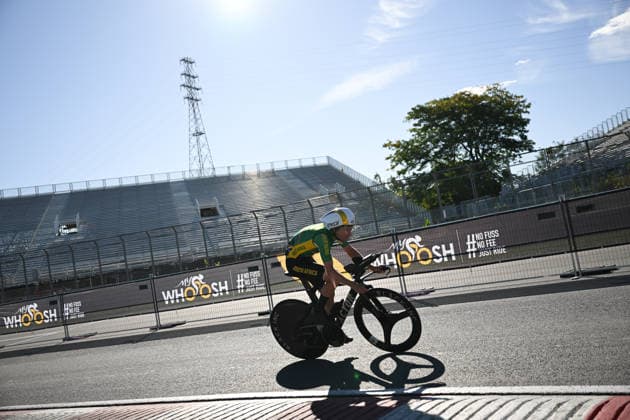 2026 UCI Road World Championships Picture by Chris Auld SWpix.com - 19 09 2026 - Cycling - 2026 UCI Road World Championships - MontrÃ al, Canada - ITT Training - Byron Munton of South Africa MontrÃ al Avenue du Parc Canada Copyright: x xSWpix.comx(t axPhotographyxHubxLtd)xChrisxAuld SWpix.comx SWP-3030-23898