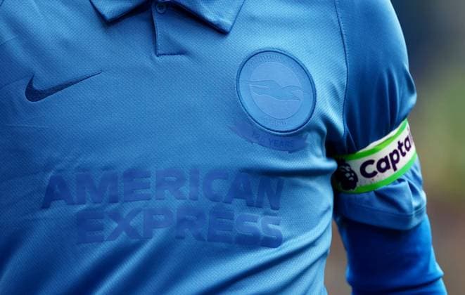 A close up of the Brighton 125 year anniversary kit. Brighton & Hove Albion v Arsenal, Premier League, Football, American Express Stadium, Brighton, UK - 19 Sep 2026Brighton American Express Stadium United Kingdom EDITORIAL USE ONLY No use with unauthorised audio, video, data, fixture lists, club league logos or live services. Online in-match use limited to 120 images, no video emulation. No use in betting, games or single club league player publications. Copyright: xJamesxMarsh Shutterstockx 17158687aj