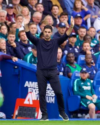 RECORD DATE NOT STATED Football - FA Premier League - Brighton & Hove Albion FC v Arsenal FC BRIGHTON & HOVE, ENGLAND - Saturday, September 19, 2026: Arsenal s head coach Mikel Arteta during the FA Premier League match between Brighton & Hove Albion FC and Arsenal FC at the AMEX Stadium. (Photo by David Rawcliffe Propaganda) BRIGHTON & HOVE American Express Community Stadium EAST SUSSEX ENGLAND  Copyright: xDavidxRawcliffex 2026-09-19-Brighton_v_Arsenal-036