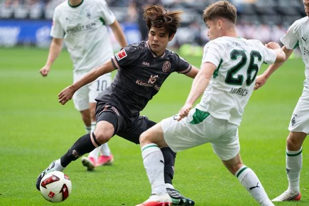 Borussia Monchengladbach v 1. FSV Mainz 05 - Bundesliga Player of 1. FSV Mainz 05 in action during the Bundesliga match between Borussia Monchengladbach and 1. FSV Mainz 05 at ista-Borussia-Park on September 19, 2026 in Monchengladbach, Germany. Monchengladbach ista-Borussia-Park North Rhine-Westphalia Germany Copyright: xTaiseixIwamotox