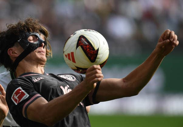19.09.2026, xophax, Fussball 1.Bundesliga.DFL.Fußball. Bor.Mönchengladbach gegen 1.FSV Mainz 05. Fabio Gruber ( Mainz 05 ) (DFL DFB REGULATIONS PROHIBIT ANY USE OF PHOTOGRAPHS as IMAGE SEQUENCES and or QUASI-VIDEO) Mönchengladbach