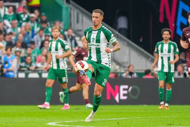 Marco Friedl (Werder Bremen, 32), Deutschland: Fussball, Bundesliga, Saison 2026 27, 4. Spieltag, 19.09.2026, Werder Bremen vs FC Augsburg, Weserstadion (Bremen) Copyright: xLeonxFrickx