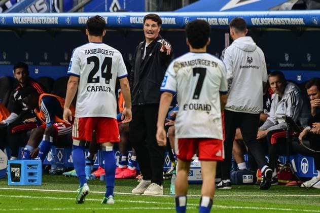 Capaldo Nicolás Trainer Merlin Polzin Zakaria El Ouahdi ( HSV ) Deutschland , Hamburg , Volksparkstadion , Fussball , 1 . Bundesliga , Hamburger SV - 1 FC Köln