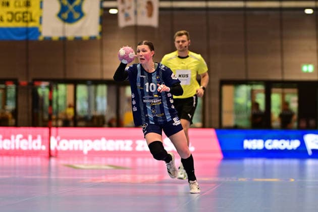 Handball I Frauen I Saison 2026-2027 I Bundesliga I 4. Spieltag I Buxtehuder SV - HSG Bensheim-Auerbach I 19.09.2026 Anika Hampel (10, Buxtehuder Sportverein) Buxtehude Halle Nord (Neu) Niedersachsen Deutschland Copyright: xLobeca FelixxWeißbergx