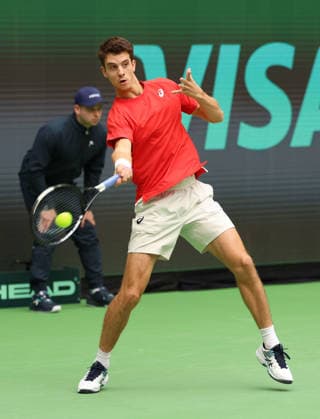 Matej Dodig, Davis Cup Germany vs. Croatia, Heristo Arena, Halle Westf., Germany Tennis - Davis Cup 20026 - - Heristo Arena - Halle West - Northrhine Westphalia - Germany - 19 September 2026. Copyright: xJuergenxHasenkopfx