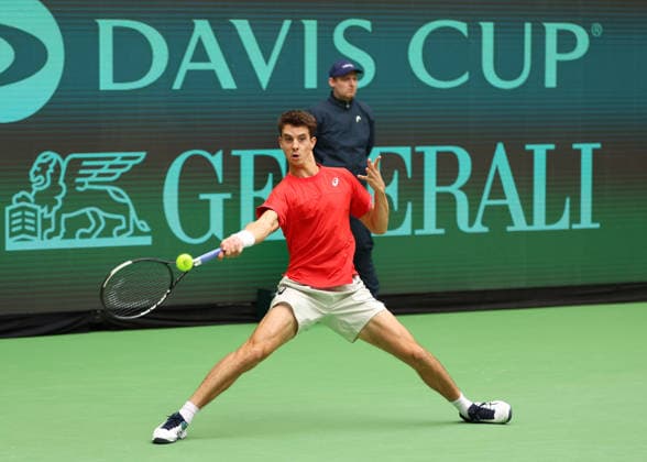 Matej Dodig, Davis Cup Germany vs. Croatia, Heristo Arena, Halle Westf., Germany Tennis - Davis Cup 20026 - - Heristo Arena - Halle West - Northrhine Westphalia - Germany - 19 September 2026. Copyright: xJuergenxHasenkopfx
