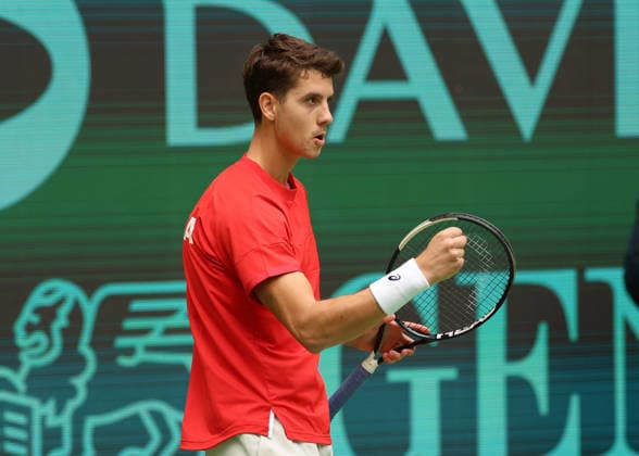 Matej Dodig, Davis Cup Germany vs. Croatia, Heristo Arena, Halle Westf., Germany Tennis - Davis Cup 20026 - - Heristo Arena - Halle West - Northrhine Westphalia - Germany - 19 September 2026. Copyright: xJuergenxHasenkopfx