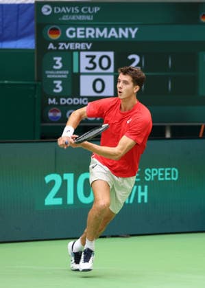 Matej Dodig, Davis Cup Germany vs. Croatia, Heristo Arena, Halle Westf., Germany Tennis - Davis Cup 20026 - - Heristo Arena - Halle West - Northrhine Westphalia - Germany - 19 September 2026. Copyright: xJuergenxHasenkopfx