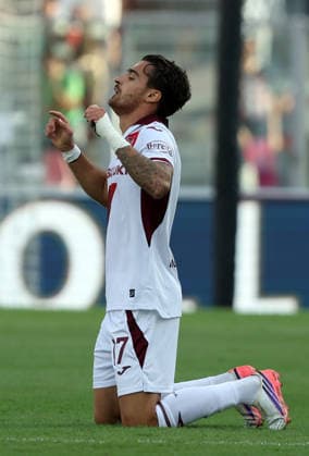 Torino™s Sandro Kelonovic exultation goal during the Serie A soccer match between Bologna and Torino at the Renato Dall™Ara Stadium in Bologna, north Italy - Sunday, September 19 2026 -  Copyright: xGiannixSantandrea LaPressex