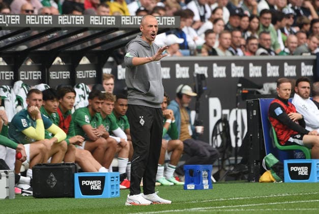 19.09.2026, xhbx, Fussball 1.Bundesliga, Borussia Moenchengladbach - 1.FSV Mainz 05 v.l. Interimstrainer Jan-Moritz Lichte (Borussia Mönchengladbach) (DFL DFB REGULATIONS PROHIBIT ANY USE OF PHOTOGRAPHS as IMAGE SEQUENCES and or QUASI-VIDEO) Moenchengladbach